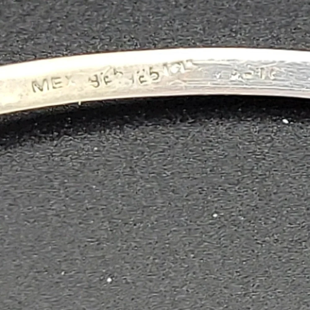 Mexican 925 Sterling Silver Asymmetric Torque Necklace Modernist‎ Choker 90s